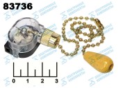 Выключатель 250/3 с цепочкой для светильника gold (деревянный наконечник) (32-0106)