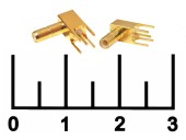 Разъем SSMB штекер на плату gold угол (SSMB-50ZJWE)