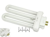 Лампа люминесцентная 15W GX10Q 6500K белый холодный 4 контакта YDW15-2U