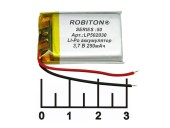 Аккумулятор 3.7V 0.25A 30*20*5 LP502030-PCM Lithium polymer Robiton