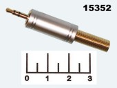 Разъем AUD 2.5 штекер стерео gold металл на кабель