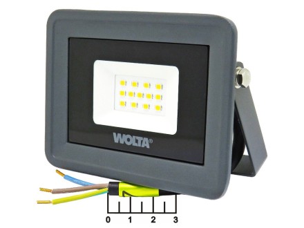 Прожектор светодиодный 220V 10W 13LED 3000K Wolta WFLY-10W/06