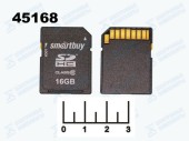 Карта памяти SD 16Gb Smartbuy class10