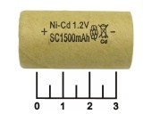 Аккумулятор 1.2V 1.5A Ni-CD (010198M(1.2/1.5/42))