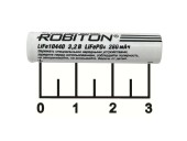 Аккумулятор 3.2V 0.28A 10440 Robiton (LiFePO4)