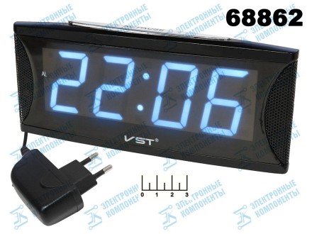 Часы цифровые VST-719-6 белые
