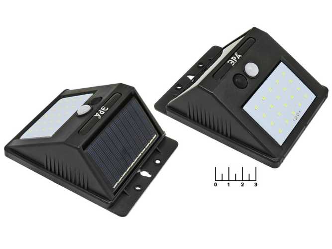 Фонарь садовый 20 светодиодов FS064 на солнечной батарее с датчиком движения аккумуляторный Эра