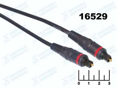 Шнур оптический Toslink-Toslink 1.5м пластик Dayton (3-0287)