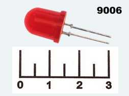 Светодиод LED КИПД35Е-К красный 3V 10мм (GNL-10003URD)