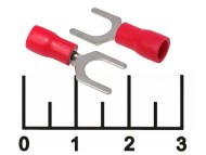 Клемма U-образная 6мм красная (SVS1.25-6)