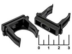 Держатель для труб 25мм (черный)