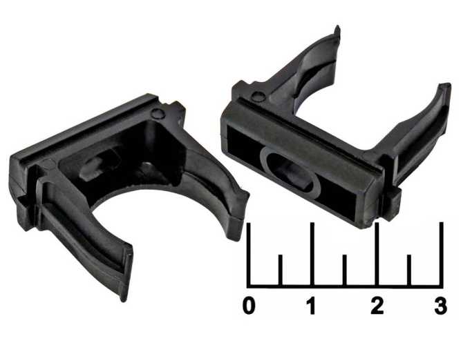 Держатель для труб 25мм (черный)