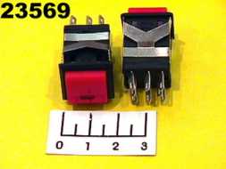 Кнопка IPBS-Q/Q красная LED RED без фиксации 8 контактов (ЧК)