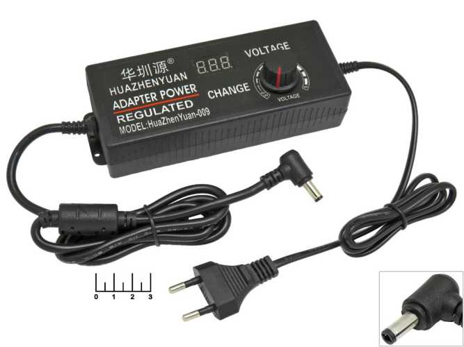 Блок питания 12-24V 5A LP-391 импульсный регулируемый с вольтметром (5.5*2.5) угол