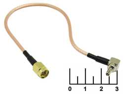 Переходник CRC9 штекер угол/SMA штекер 20см