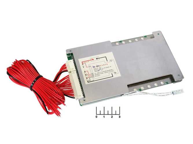 Контроллер заряда для литиевых элементов 72V 100A BMS 20S с балансиром