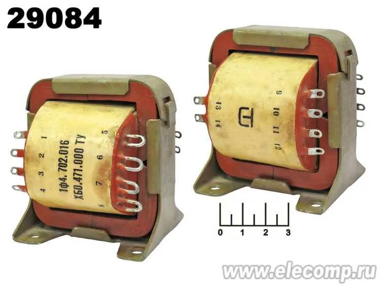 Трансформатор 6.3/0.7/15/21/27V 1Ф4.702.016 купить оптом и в розницу в интернет-магазине Электронные компоненты
