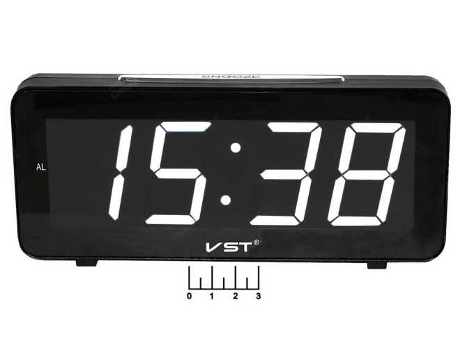 Часы цифровые VST-763T-6 белые говорящие