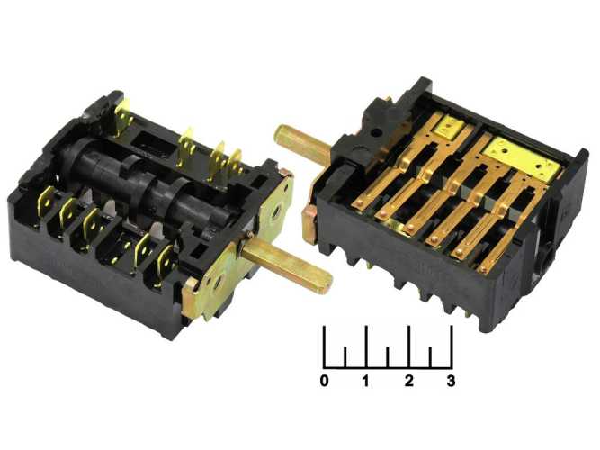 Переключатель для плит 5 позиций 9 контактов ПМ-16-5-19