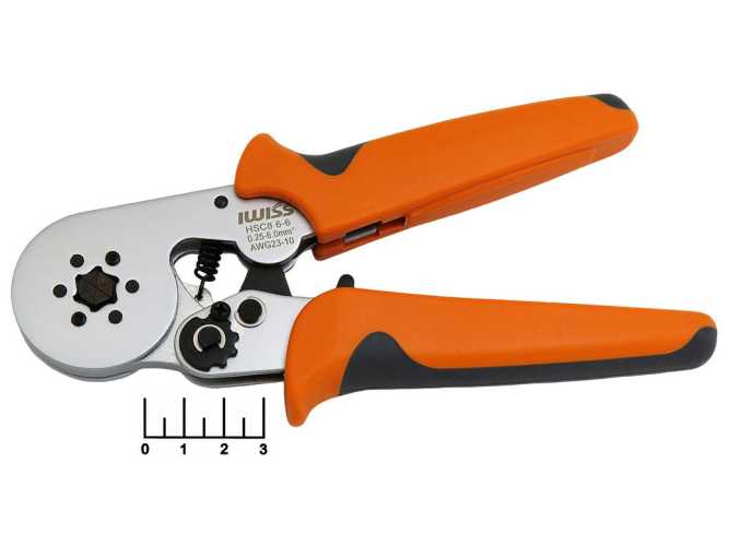 Пресс-клещи, кримпер HSC8 6-6 (0.25-6мм) IWISS
