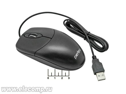 Мышь компьютерная USB проводная Debut PF_4752 (черная)