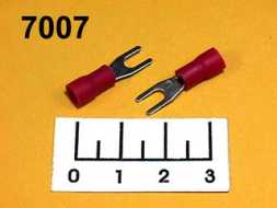 Клемма U-образная 3мм красная