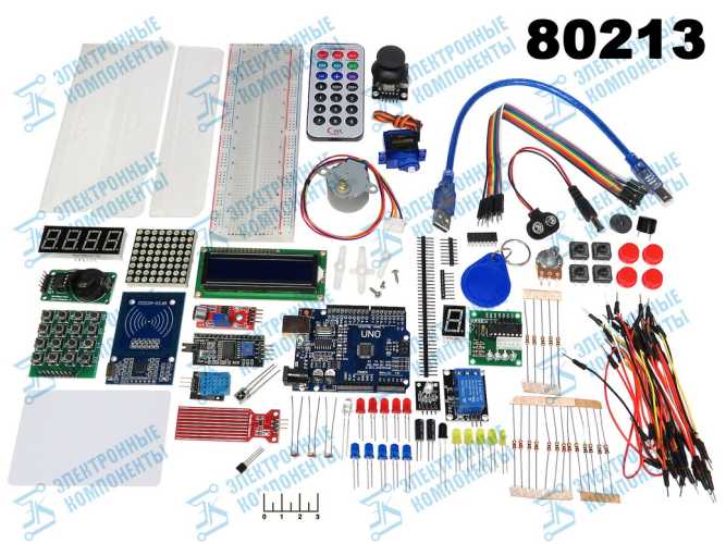 Радиоконструктор Arduino набор uno R3 + (40 позиций)