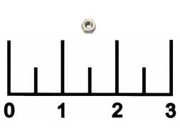 Гайка М1.2 2.5*1.2мм (1 штука)