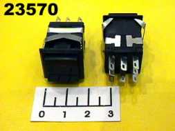 Кнопка IPBS-Q/Q черная LED RED без фиксации 8 контактов (ЧК)