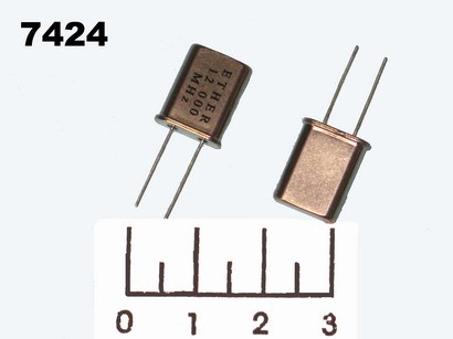 Кварц 12.000 МГц (HC-49/U)