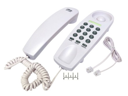 Телефон проводной Ritmix RT-005 (белый)