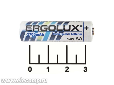 Аккумулятор AA 1.2V 2.7A Ergolux Ni-MH
