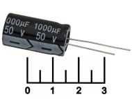 Конденсатор электролитический ECAP 1000мкФ 50В 1000/50V 1325 105C (JWCO)