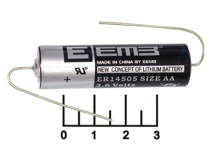 Литиевый элемент AA 3.6V 2.4A ER14505 STD EEMB с выводами