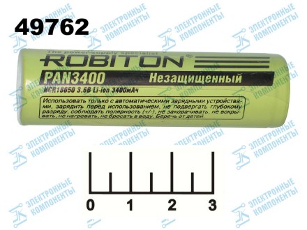 Аккумулятор 3.6V 3.4A PAN3400 Robiton