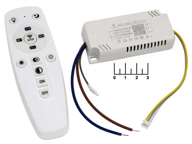 Драйвер светодиода 280mA/36-85VDC 170-245VAC (12-24)*2 + ПДУ (3pin)