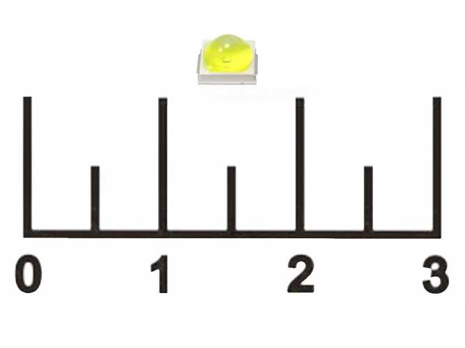 Светодиод LED 1W ультрафиолетовый 6.8-7.2V (365-395нм) SMD5054 B (мал. конт +)