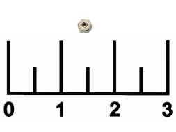 Гайка М1*2.5*1.2мм (1 штука)