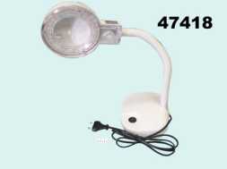 Лупа настольная с подсветкой 3*/8* 8611-L 60LED