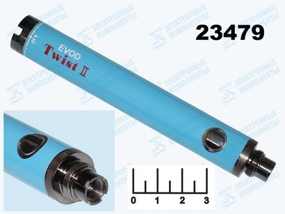 Аккумулятор для электронных сигарет Evod Twist II 1.6A (ЭСГ-0349)