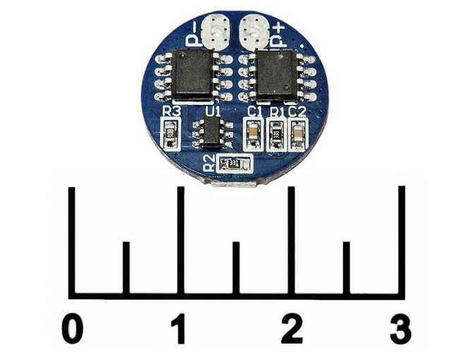 Контроллер заряда для литиевых элементов 7.4V 5A BMS 2S HX-2S-A2 с балансиром