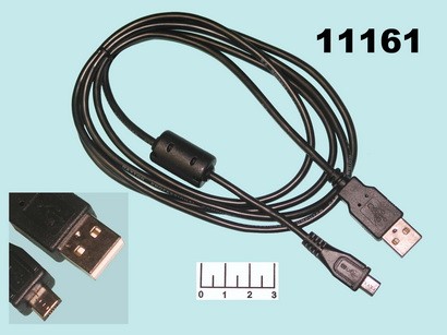 Шнур USB-micro USB B 5pin 1.8м (фильтр) Dayton (Nokia 8800)