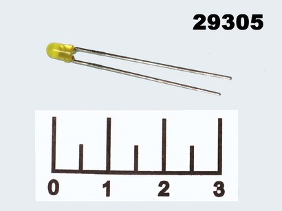 Светодиод LED L-934LYD 2мА(DFL-3014UYD)