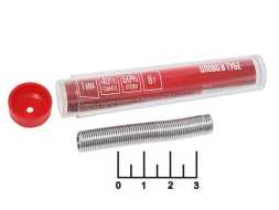 Припой ПОС-40 1мм 8гр без канифоли в колбе LOM (2672151)