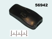 Выключатель 250/3 2-клавишный проходной черный (M308/OJ-328) под пайку