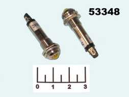 Лампа 220V в плафоне LED желтая N-706-1-Y металл