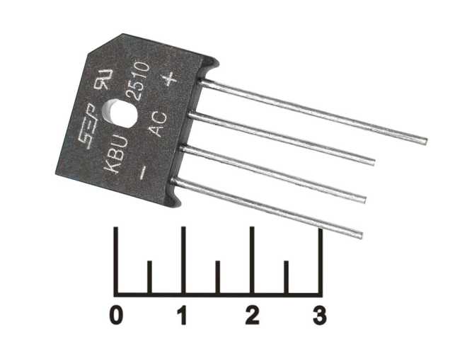 Диодный мост 25A/1000V KBU2510