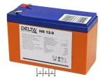 Аккумулятор 12V 9A HR12-9 Delta