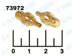 Переходник CRC9 штекер/SMA гнездо gold