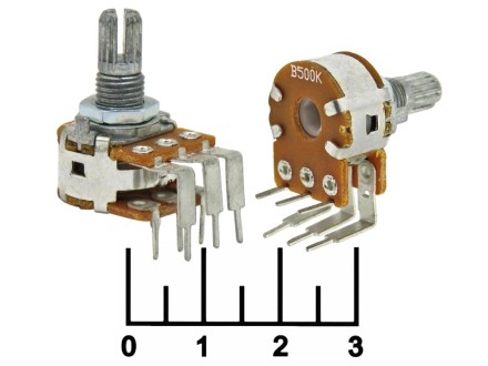 Резистор переменный 2*20 кОм B20K KC (+153) (WH148)